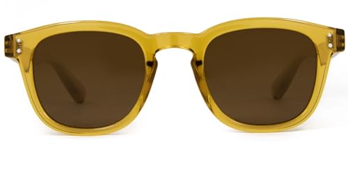 CARVE Havana Sunglasses – Classic Round Frame, Universally Flattering Fit, UV400 Protection