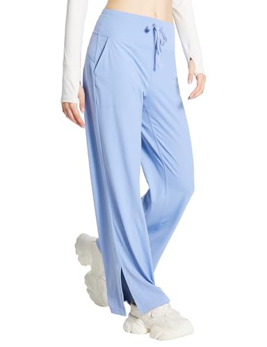Amazon.com: baleaf Women's Loose Yoga Pants Wide Leg High Waisted