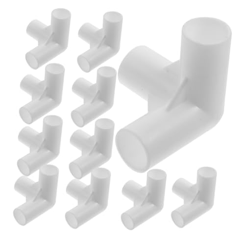 Abaodam 30Pcs Canopy Connectors Heavy Duty PVC Tent Pole Elbow Fittings Versatile Three Way Joints for Outdoor Tents and Gazebos Easy to Replace Secure and Stable Fit for Camping