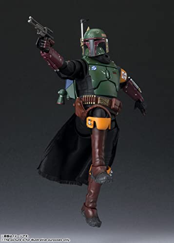 Image of S.H. Figuarts Boba Fett (Star Wars: The Book of Boba Fett) Approx. 6.1 inches (155 mm), AVS, PVC & Fabric, Pre-Painted Action Figure