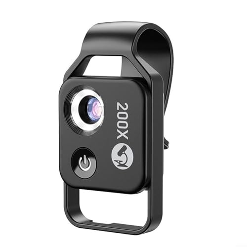 Microscope numérique portable 200X HD mini dermatoscope LED noir MS002