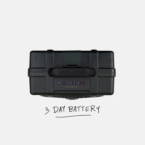 Image of Turtlebox Original Gen 3: Portable Outdoor Bluetooth Speaker - Ultra-Loud (120dB), Waterproof (IP67), Rugged, Impact-Resistant, 3-Day Battery | Party Mode: Unlimited Pairing Stereo, Green /Blaze Orange