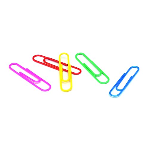 ACCO Vinyl Coated Coloured Paper Clips, 1-1/8-Inch Size, Assorted Colours, Box of 100 Clips (5050572522) image 6