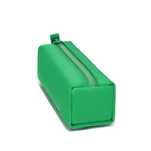 Image of Pencil Case Lightweight and Durable Ideal Pencil Pouch for School and Office Supplies (Grass Green,Oxford)
