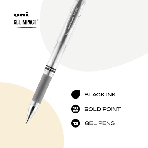 uniball Signo Gel Impact Bolígrafo 1.0 mm Plata 12 Pack miniatura 2