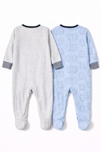 Image of TuddyBuddy 100% Cotton Multi Color Zipper Romper Sleepsuit /Romper /Jumpsuit for Baby Boy & Baby Girl