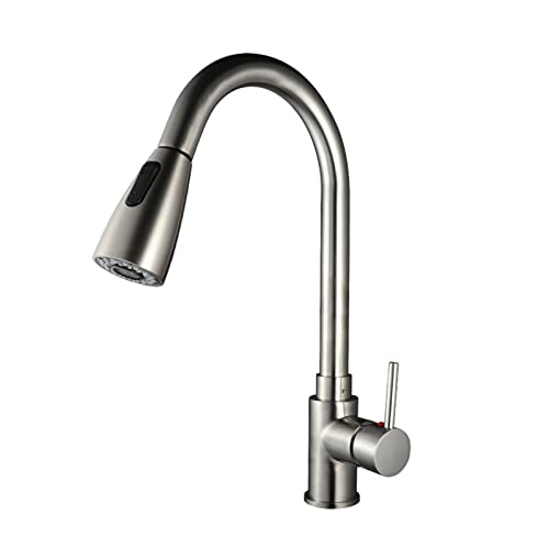 Robinet de cuisine en laiton chrome durable au design elegant - 2
