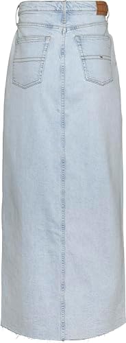 Tommy Hilfiger Claire Hgh Maxi Skirt Bh5119 Kadın Etek, İndigo, 27 - Görsel 3
