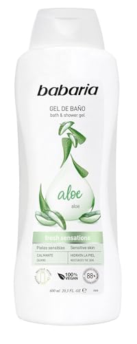 Babaria Aloe Vera Body Wash - Gives Calming and Fresh Sensation - Provides Soothing and Regenerating Properties - Contains Natural Ingredients - Suitable for All Skin Types - 20.3 oz