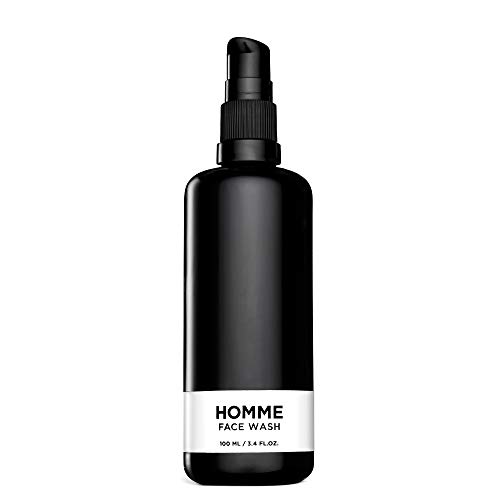 Homme Face Wash Designed for Men - Spirulina Infused Facial Care Formula - Helps Remove Dead Skin, Oil, and Dirt - Exfoliates Face - Vegan - 3.4 fl oz