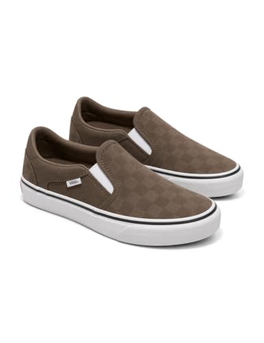 Image of Vans Mens Asher Deluxe Slip-on Shoe | Comfortable Sneakers for Fashion, Walking & Everyday Wear