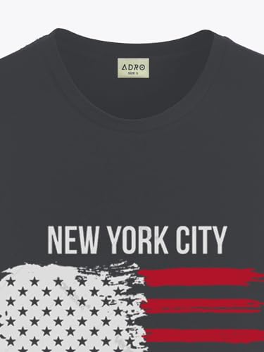 Image of ADRO Men's 100% Cotton Regular Fit T-Shirt
