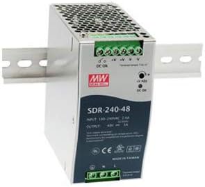 SDR-240-24 SDR-240 Series 240 W Single Output 24 V AC/DC Industrial DIN Rail w/PFC Function - 1 item(s)