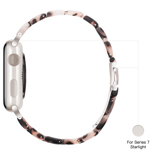 Image of Light House Apple Watch Bands-Fashion Lightweight Resin iWatch Bands for Women Men 38mm /40mm /41mm /42mm(Series 11 10), 49mm /46mm /45mm /44mm /42mm(S 3 2 1), Compatible with Apple Watch Series 11 SE 10 9 8 7 6 5 4 3 Ultra