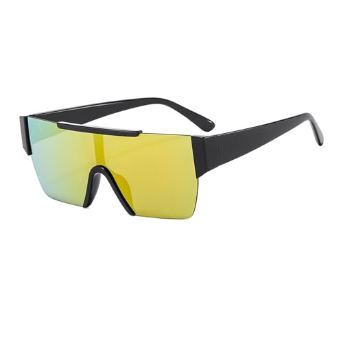 Image of VIA LEECA Trendy Square Flat Top Sunglasses for Men Women, Designer Big Rimless UV Protection Shades