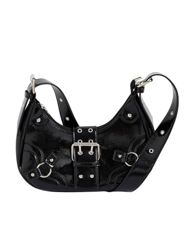 Bolso de mano goth para mujer de cuero PU estilo Y2k miniatura 7