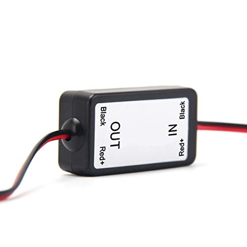 Dasaita 12V DC Power Relay Capacitor Filter Rectifiers for Car Rear View Back Up Camera -Aftermarket Camera