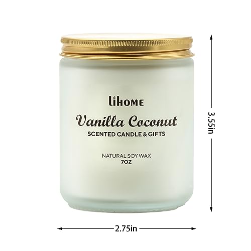 Candles Gifts for Women - Scented Candles, Natural Soy Wax Candle for Home Scented Perfect for Christmas, Birthday, Mother's Day, Vanilla Coconut Candle - Image 5