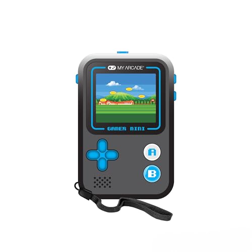 My Arcade Gamer Mini Classic-Blue: Miniature Handheld Gaming System Packed with 160 Games, 1.8' Color Display (DGUN-3926)