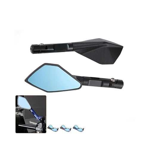Espejo de amplio alcance transparente para moto con reflector regulable bilateral 2