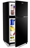 5 Cu.Ft Compact Refrigerator with Freezer – 2-Door, Black