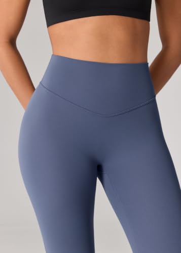 Image of UNISSU Hugcurve No Front Seam High Waisted Workout Leggings for Women Buttery Soft Yoga Pants Gym Athletic Tights - 25''