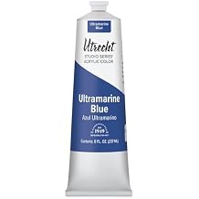 Utrecht Studio Series Acrylic Paint - Ultramarine Blue, 237 ml tube