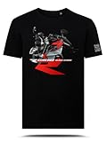 T Shirt avec Graphique AZ Graphishop Compatible avec R 1300 R, Black Storm Ts fm 219, XL