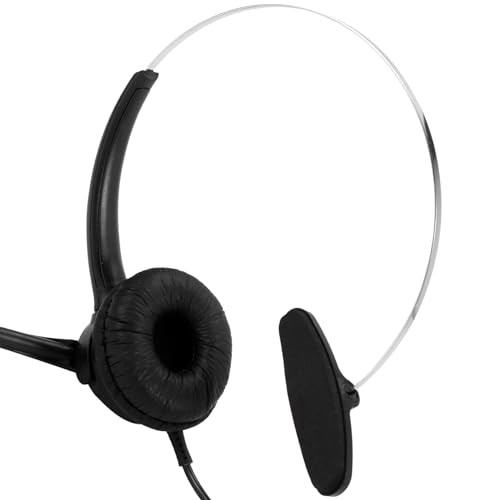 Auriculares RJ9 Call Center monoaurales 5X con micrófono ajustable 2