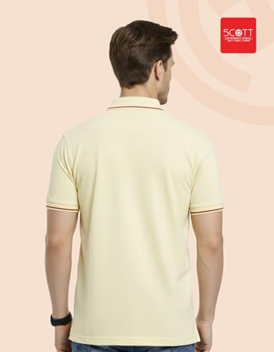 Image of Scott International Cotton Polo T Shirt | Collar Tshirts | Half Sleeves Plain T Shirt | T-Shirt |Tshirt for Men Stylish | Men's Tshirt