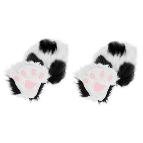 Guantes de pata de animal sin dedos para usar el móvil en fiestas de disfraces