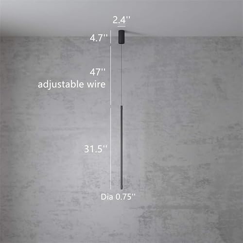 Suspension linéaire LED dimmable pour éliminer la fatigue visuelle au salon