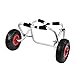 Kayak Canoe Carrier Trolley, Heavy Duty Aluminum Alloy Boat Cart with 10inch Wheels, Anti Slip Foam Pads for Transporting Canoe or Kayak