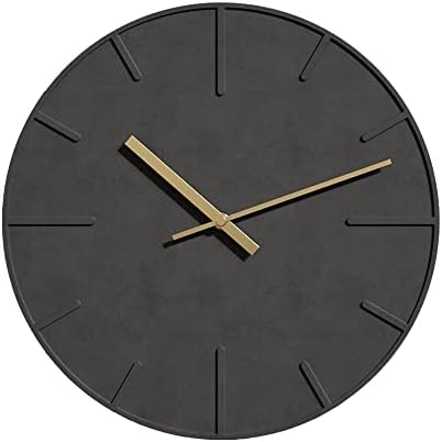 TAHITICA 掛け時計 静音 セメント製 壁掛け時計 ウォールクロック シンプル モダン 北欧 30CM 部屋飾り リビング インテリア 引越し祝い おしゃれ フック付き