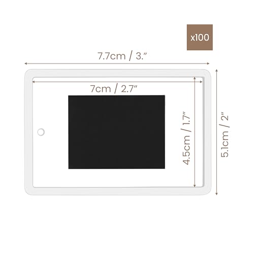 Miniatura 5 de Kurtzy Marco De Fotos En Blanco Para Refrigerador Pack De 100 Marcos Imanes Personalizados Nevera - Fotos 7 X 4,5 Cm Portafotos Metacrilato Transparente Fotos Pequeñas, Regalos Familiares Y Amigos