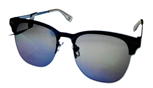 Converse Mens Navy Square Rimless Metal Sunglass, Light Smoke Lens H105