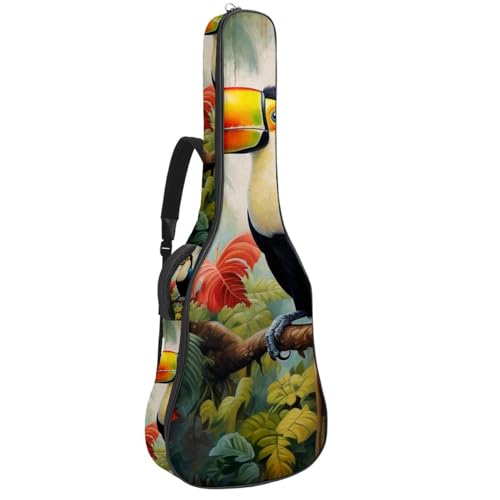Housse guitare acoustique 40-42 pouces imperméable motif toucan