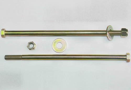 Image of 1 /2 inch x 11 inch Hex Head Bolt by Color Galvanization with Nylon Lock nut and Large Size Washer Assortment Kit,Alloy Steel,Grade 8.(4pcs Pack)