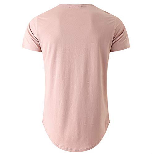 Image of KLIEGOU Men's 100% Cotton Longline T-Shirt, Pre-Shrunk Soft