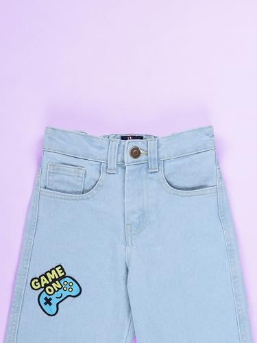 Image of KiddoPanti Boys Full Length Elasticated Waist Straight Fit Jeans