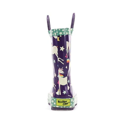 Image of Western Chief Kids Ladybug Rain Boot(Toddler /Little Kid /Big Kid) | Built for outdoor play, pull-on loops for self-dressing, comfort EVA insole, rubber traction outsole, toddler to big kid size