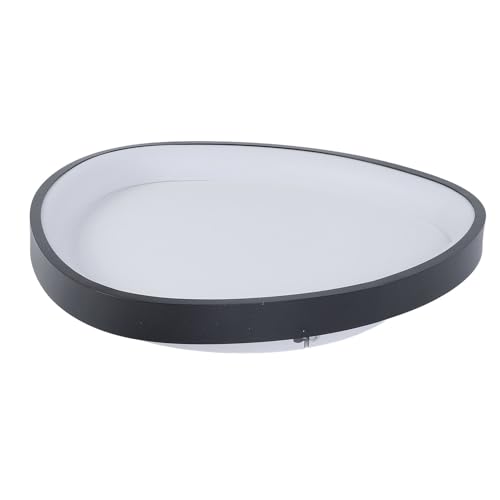 Plafonnier LED Ovale Éclairage Réglable Sans se Lever Grand Format Noir - 2