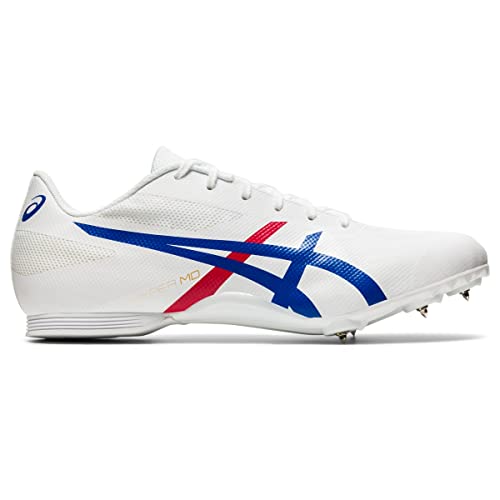 ASICS Unisex Hyper MD 7 Track & Field Shoes, 13, WHITE/CLASSIC RED
