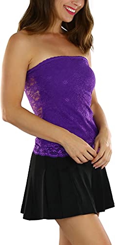 Image of ToBeInStyle Women's Cotton-Spandex Blend Stretchy Tube Top