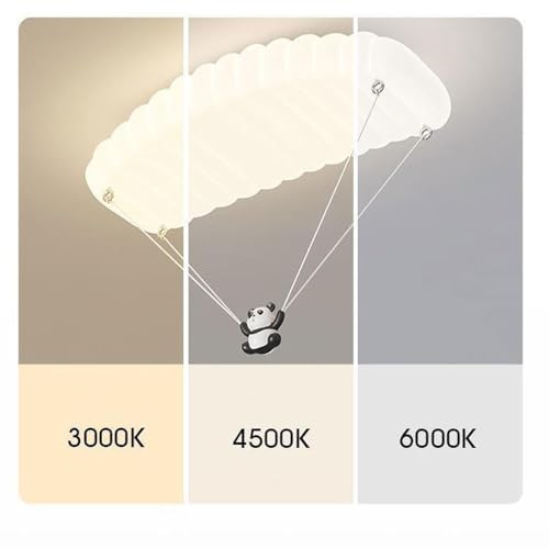 Plafonnier panda LED 62W moderne avec gradation d'intensité intégrée - 8