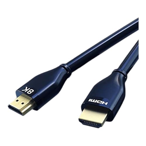 Cavo nero da 2 m. Dragon Trading - Cavo HDMI 2.1 8K, compatibile con PlayStation 5 e XBox Serie X, 2 metri, AviBrex, Ultra HD, ad alta velocità, 48 Gbps, 8K60 4K120 144Hz eARC HDR10 4:4:4 HDCP 2.2 & 2.3 Dolby