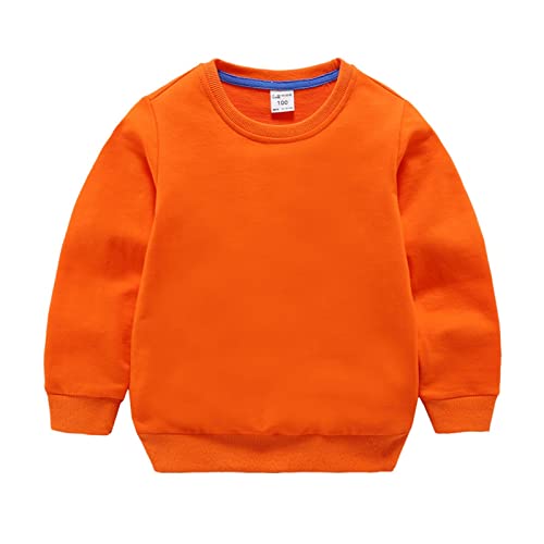 Little Boys Crewneck Sweatshirt Long Sleeve Solid Tops For Kids Boys' Pullover Hoodie Sweatshirt