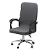 TOPCHANCES Computer Chair Cover ,High Back Stretchable Office Chair Covers ,Soft Fit Universal Rotating Boss Chair Slipcovers ,Large Size(Solid Dark Grey)