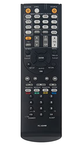 RC-834M Replace Remote Control fit for Onkyo AV Receiver HT-R791 HT-RC460