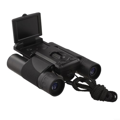 Binoculares de cámara de video DT10, luz de estrellas con pantalla, telescopio digital al aire libre para observación de aves y vida silvestre (negro)